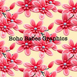 Boho Babes Graphics - 3D flowers yellow
