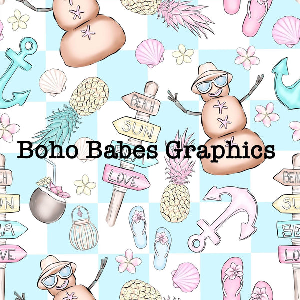 Boho Babes Graphics - Beachy summer check
