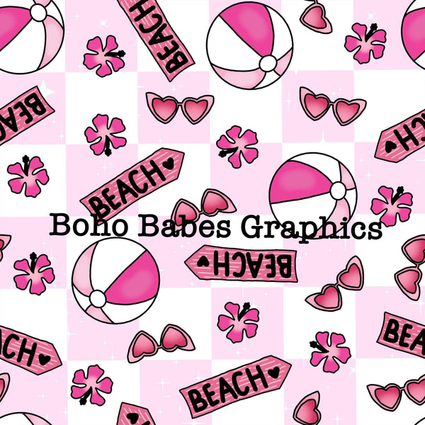 Boho Babes Graphics - Beach check