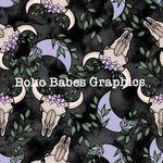 Boho Babes Graphics - Black boho cow
