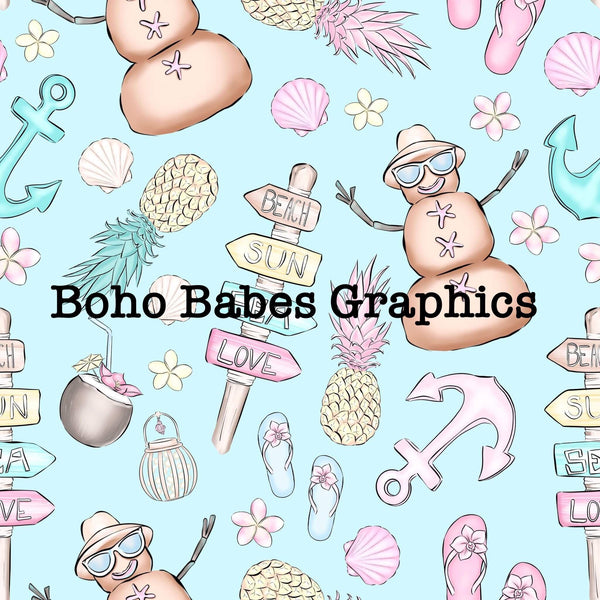 Boho Babes Graphics - Beachy summer