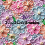 Boho Babes Graphics - Floral stitch