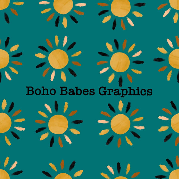 Boho Babes Graphics - Sun Teal