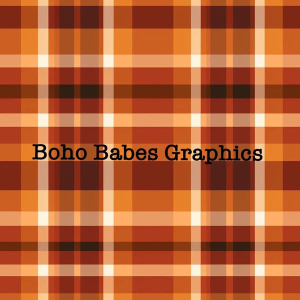 Boho Babes Graphics - Pumpkin plaid