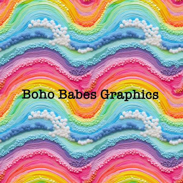 Boho Babes Graphics - Rainbows embroidery