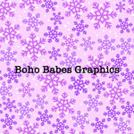 Boho Babes Graphics - Purple snow