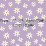 Lauren Liza Designs - White Daisy Purple