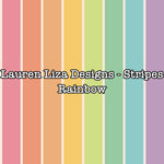 Lauren Liza Designs - Stripes Rainbow