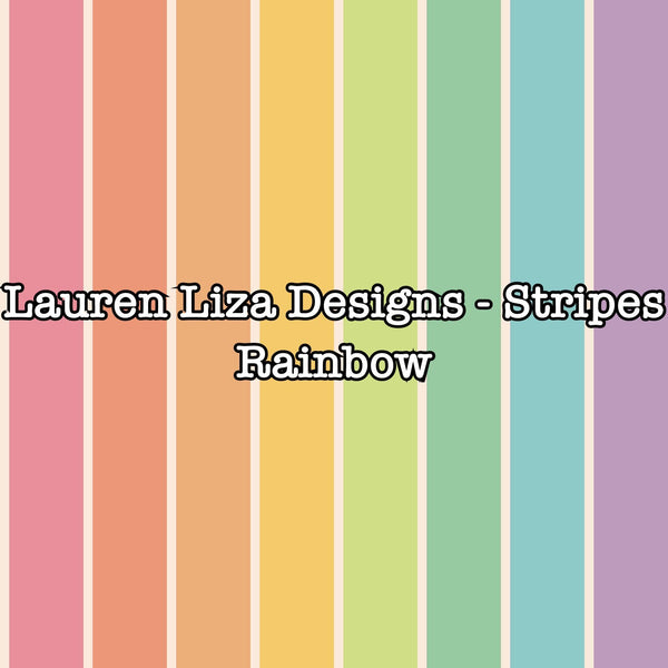 Lauren Liza Designs - Stripes Rainbow