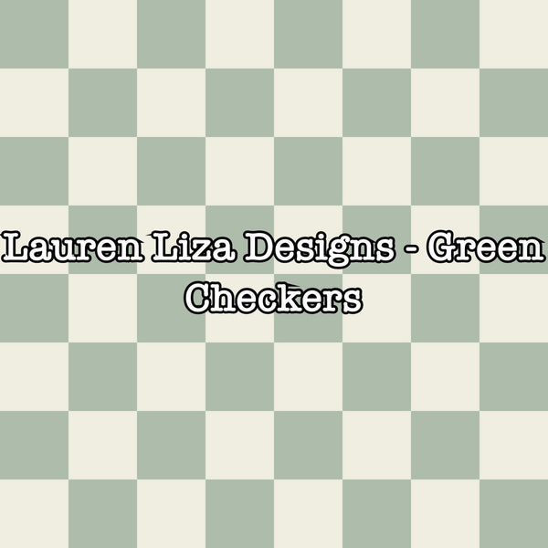Lauren Liza Designs - Green Checkers
