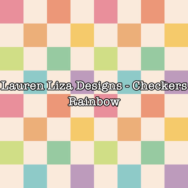 Lauren Liza Designs - Checkers Rainbow