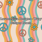 Lauren Liza Designs - Wavy Stripes Peach