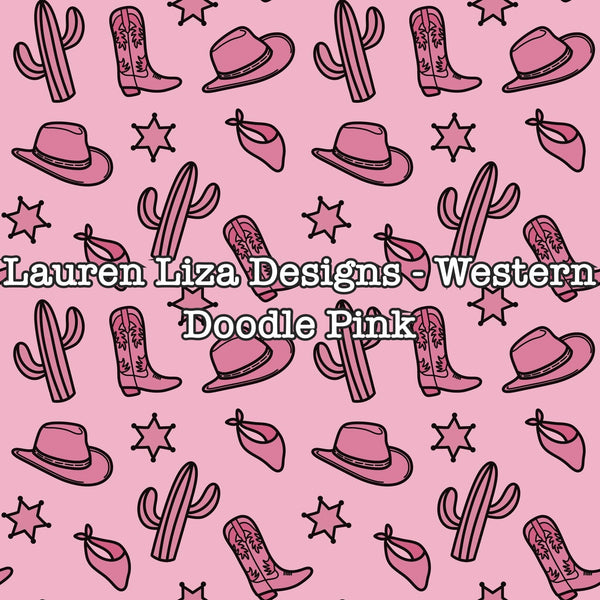 Lauren Liza Designs - Western Doodle Pink