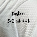custom 8x3 yummy rib knit