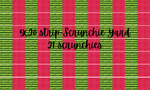 Wallflower Graphics (scrunchies) - Watercolor Watermelon-5x20 scrunchie yard