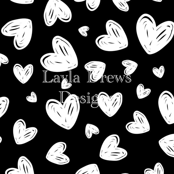 Layla Drew's Designs  - White Hearts