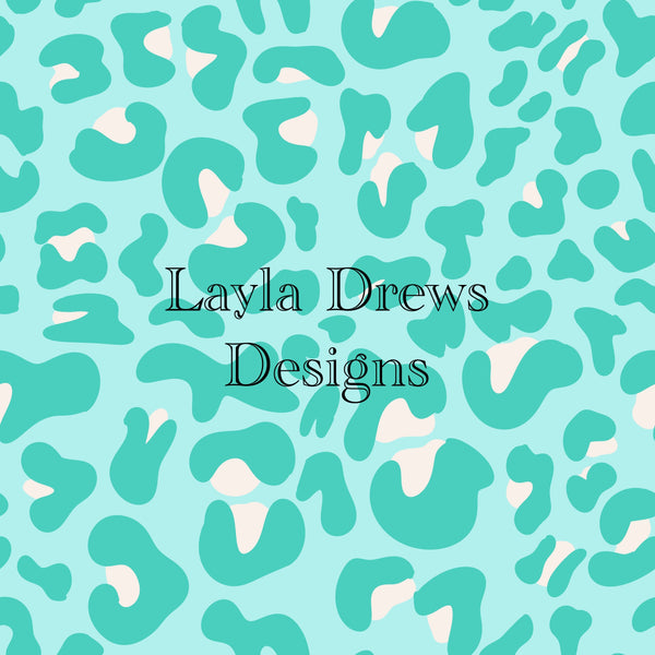 Layla Drew's Designs -Blue Leopard
