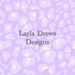 Layla Drew's Designs -Purple Leopard
