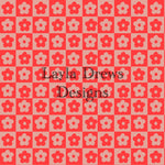 Layla Drew's Designs -Red Floral Checker