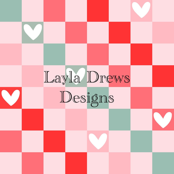 Layla Drew's Designs -Colorful Valentines Day Checkers