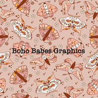 Boho Babes Graphics - Boho moth cream