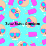 Boho Babes Graphics - Skulls popsicles