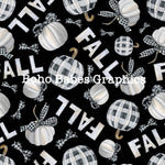 Boho Babes Graphics - Fall plaid black