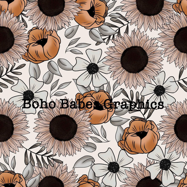 Boho Babes Graphics - Neutral floral