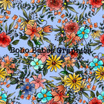 Boho Babes Graphics - Blue floral