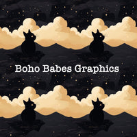 Boho Babes Graphics - Black cat