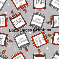 Boho Babes Graphics - Fall candles sparkle