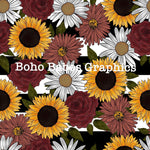 Boho Babes Graphics - Floral stripes