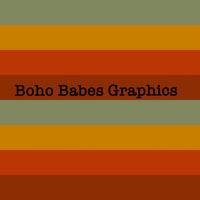 Boho Babes Graphics - Boho Rainbow Stripes