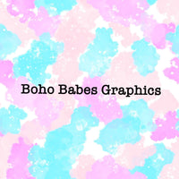 Boho Babes Graphics - Tie dye acid washed