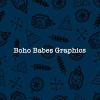 Boho Babes Graphics - Camping blue