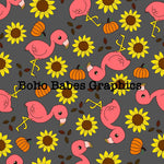 Boho Babes Graphics - Flamingo pumpkin