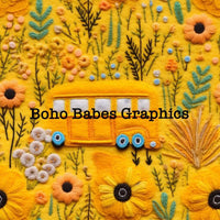 Boho Babes Graphics - BTS bus