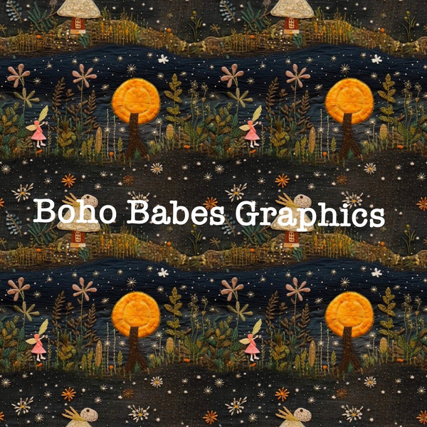 Boho Babes Graphics - Cottage moon