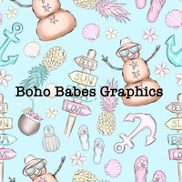 Boho Babes Graphics - Beachy summer