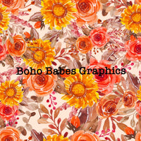 Boho Babes Graphics - Fall Flowers