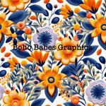 Boho Babes Graphics - Blue yellow embroidery