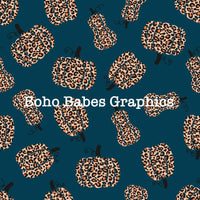 Boho Babes Graphics - Fall Leopard Teal