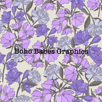 Boho Babes Graphics - Floral Purple