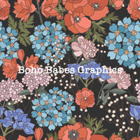 Boho Babes Graphics - Flower Gray