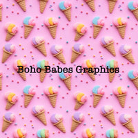 Boho Babes Graphics - Ice cream cones 1