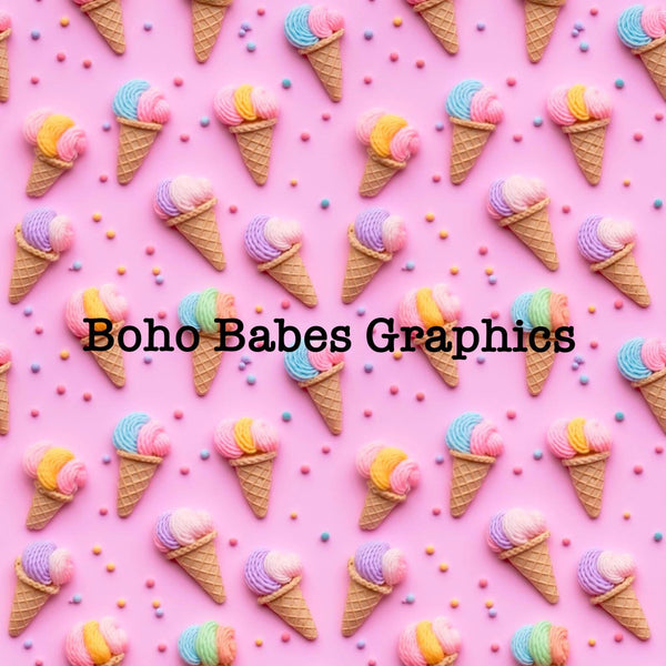 Boho Babes Graphics - Ice cream cones 1