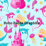 Boho Babes Graphics - Mermaid palace