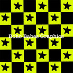 Boho Babes Graphics - Neon checker swim