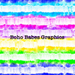 Boho Babes Graphics - Tie dye stripes