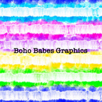 Boho Babes Graphics - Tie dye stripes